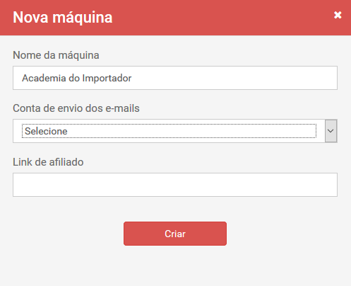 Caixa de preenchimento máquina pública