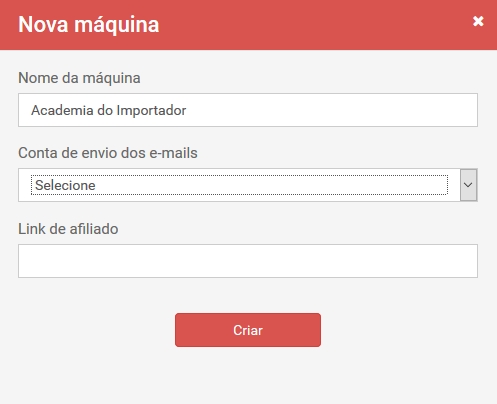 Caixa de preenchimento máquina pública